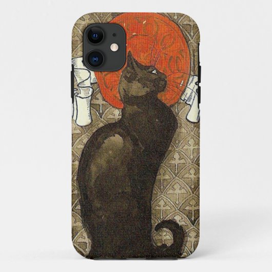 黒猫、アレグサンダーSteinlen Case-Mate iPhoneケース (裏面)