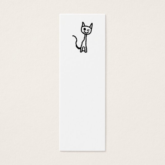 黒猫、ウィンキング。 (正面)
