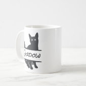 黒猫 オーダーメイド コーヒーマグカップ (正面左)