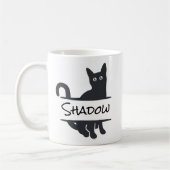 黒猫 オーダーメイド コーヒーマグカップ (左)