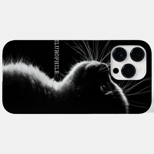 黒猫「オーロフィレ」 Case-Mate iPhoneケース (裏面 (横))