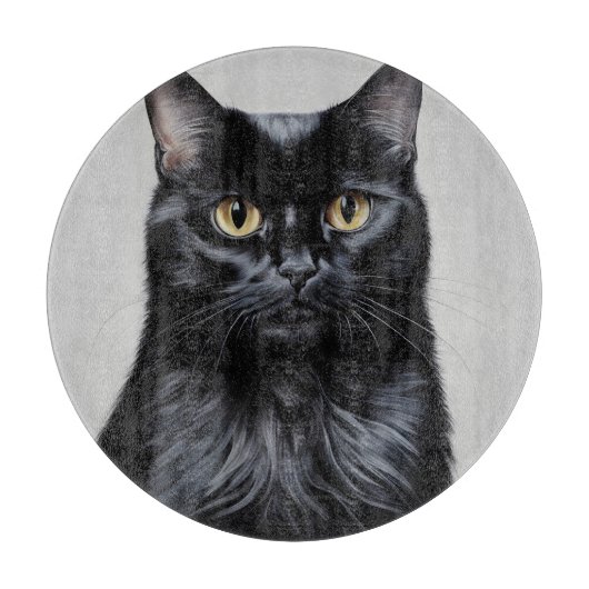 黒猫 カッティングボード (正面)