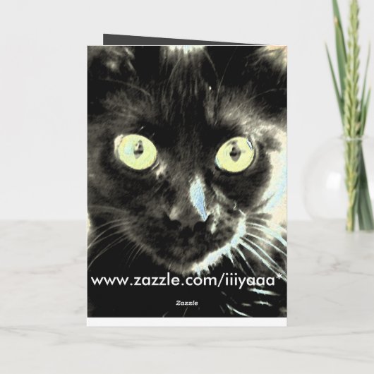 黒猫 カード (裏面)