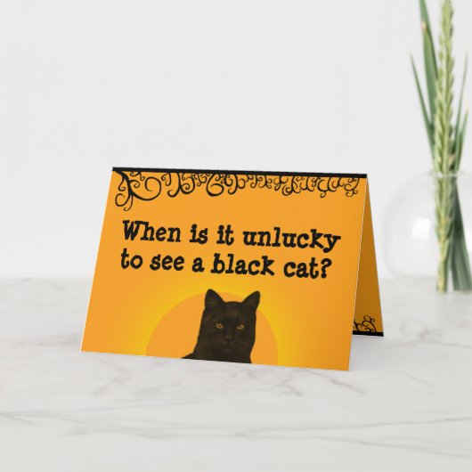 黒猫 カード (正面)