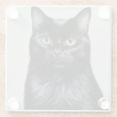 黒猫 ガラスコースター (裏面)