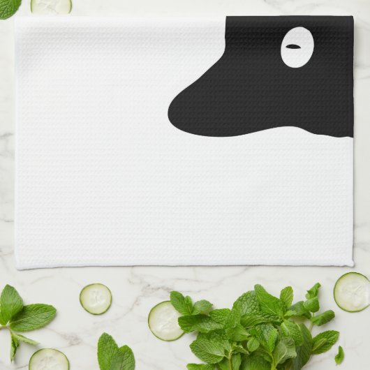 黒猫 キッチンタオル (折り畳み)