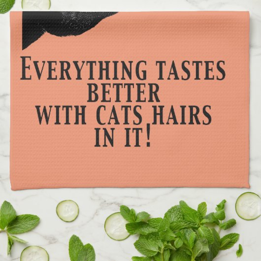 黒猫 キッチンタオル (折り畳み)