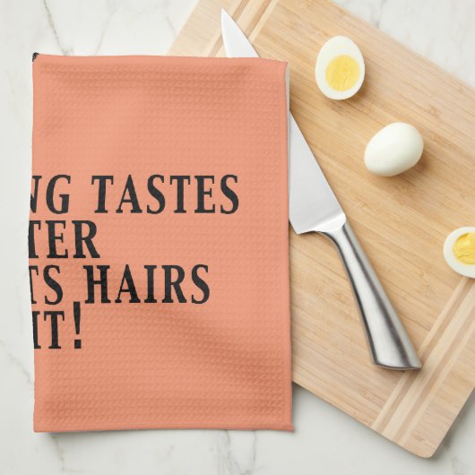 黒猫 キッチンタオル (四つ折り)