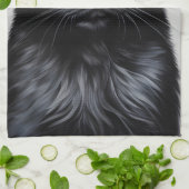 黒猫 キッチンタオル (折り畳み)