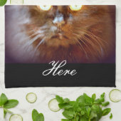 黒猫 キッチンタオル (折り畳み)