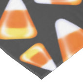 黒猫、キャンディーコーンパターン、ハロウィーンおもしろい テーブルクロス (アングル)