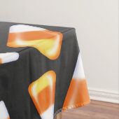 黒猫、キャンディーコーンパターン、ハロウィーンおもしろい テーブルクロス (インサイチュ)