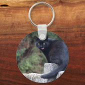 黒猫 キーホルダー (正面)