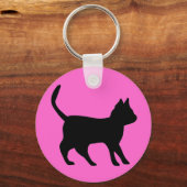 黒猫 キーホルダー (正面)
