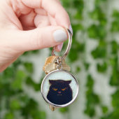 黒猫 キーホルダー (手)