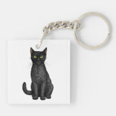 黒猫 キーホルダー (裏面)