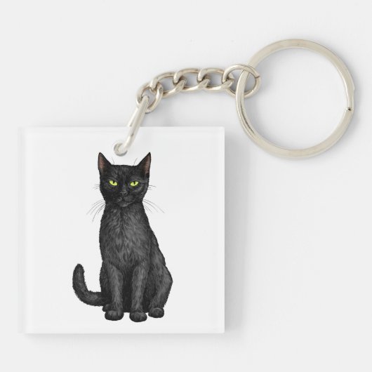 黒猫 キーホルダー (裏面)