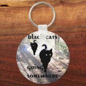 黒猫 キーホルダー (正面)