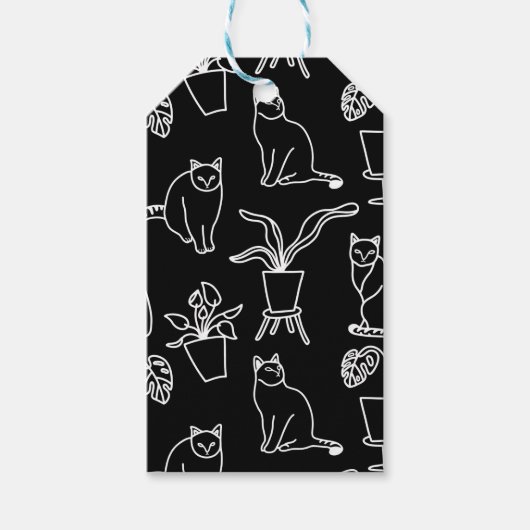 黒猫 ギフトタグ (正面)