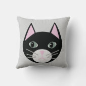 黒猫 クッション (裏面)