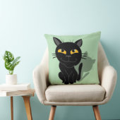 黒猫 クッション (椅子)