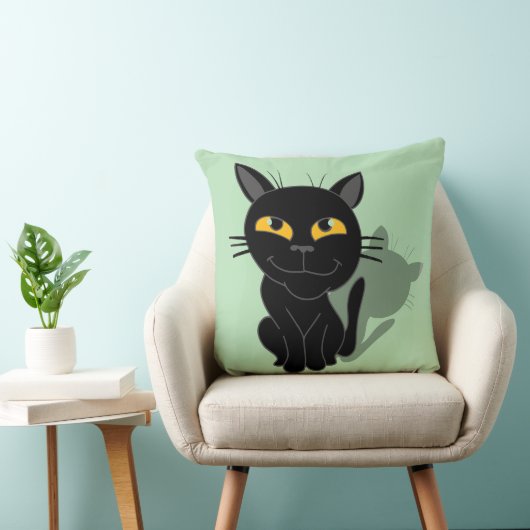 黒猫 クッション (椅子)