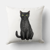 黒猫 クッション (裏面)