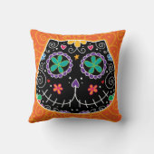 黒猫 クッション (裏面)