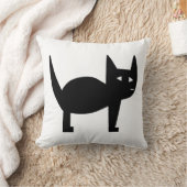 黒猫 クッション (ブランケット)