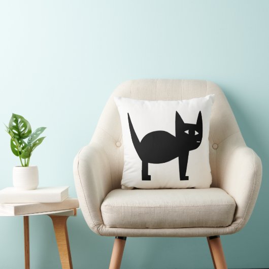 黒猫 クッション (椅子)
