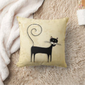 黒猫 クッション (ブランケット)