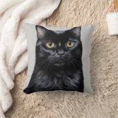 黒猫 クッション (ブランケット)