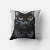 黒猫 クッション (裏面)