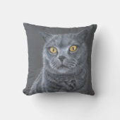 黒猫 クッション (正面)