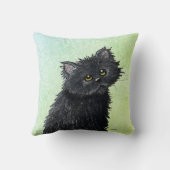 黒猫 クッション (裏面)