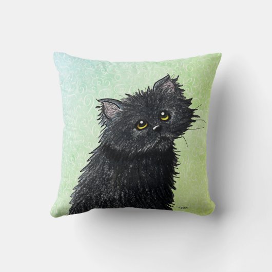 黒猫 クッション (裏面)