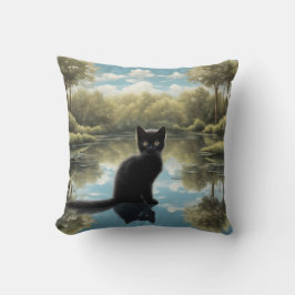 黒猫 クッション