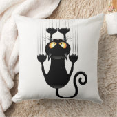 黒猫 クッション (ブランケット)