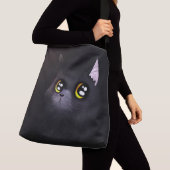 黒猫 クロスボディバッグ (クローズアップ)