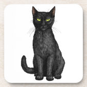 黒猫 コースター (正面)