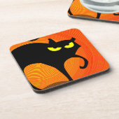 黒猫 コースター (左側)