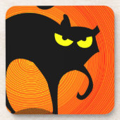 黒猫 コースター (正面)