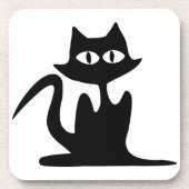 黒猫 コースター (正面)
