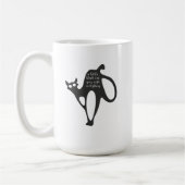 黒猫 コーヒーマグカップ (左)