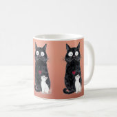 黒猫 コーヒーマグカップ (正面右)