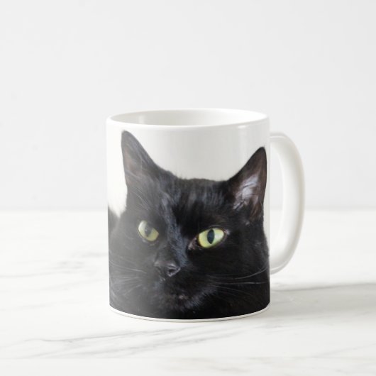 黒猫 コーヒーマグカップ (正面右)