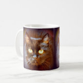 黒猫 コーヒーマグカップ (正面左)