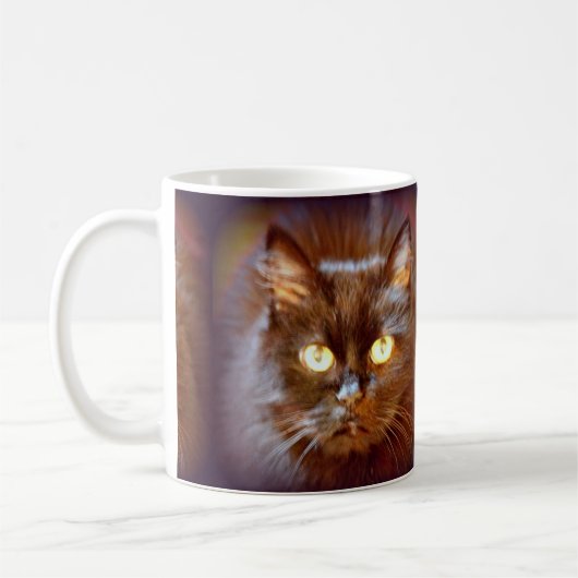 黒猫 コーヒーマグカップ (左)