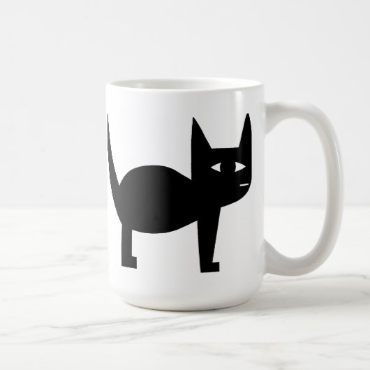 黒猫 コーヒーマグカップ (右)