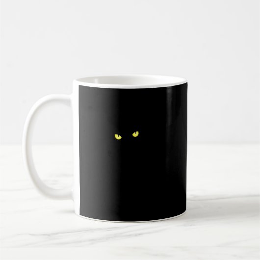 黒猫 コーヒーマグカップ (左)